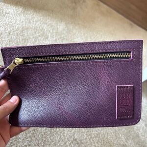 Plum Adriana Pouch from Portland Leather Goods